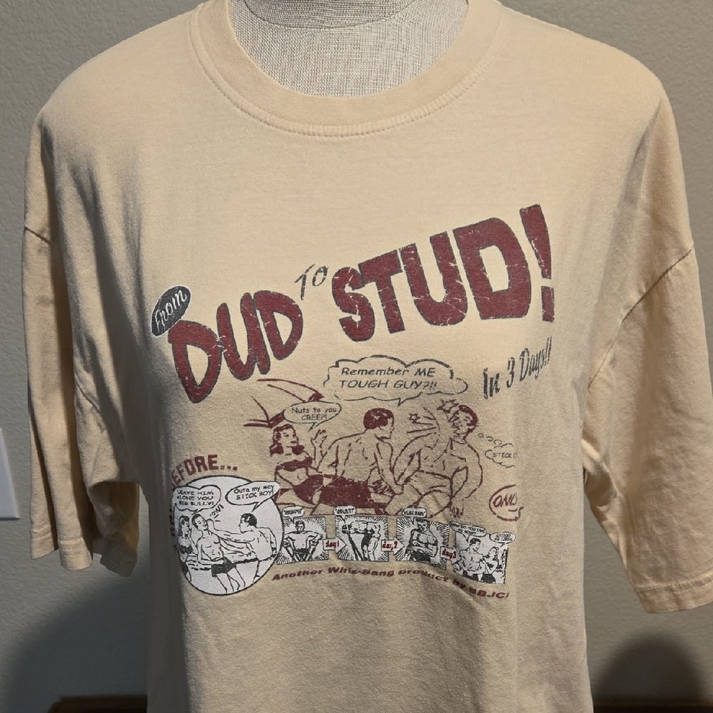 Vintage Bugle‎ Boy Cream Cotton Tee